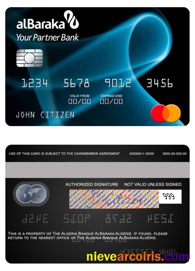 Algeria Banque AlBaraka Algérie mastercard